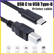 【Fast Ship】USB C to USB Type B 2.0 Printer Cable For HP Canon Epson Dell Printer Type C Printer Scan