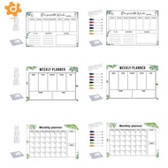 [Lacooppia2] Dry Erase Board Weekly Planning Board Clear College Supplies Whiteboard Planner for Ref