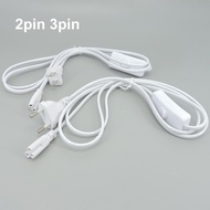 2pin 3pin hole ON/OFF Switch Cable T5 light Tube Power supply Charging Connection extension Wire Con