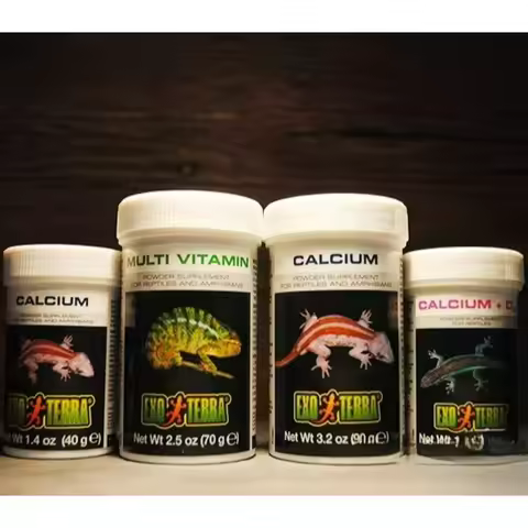 HAGEN Reptile Calcium Powder With & Without D3 Vitamin Supplement for Tortoise Lizard Leopard Gecko 