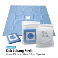 Duk lubang steril onemed,duk lubang steril,duk lubang operasi,duk lubang medis