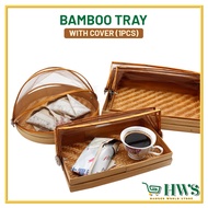HWS DULANG MAKANAN BAMBOO TRAY BAMBOO RATTAN DULANG HANTARAN DULANG ROTAN 1PCS