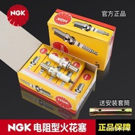 NGK Motorcycle Spark Plug Resistance Type CR6E CR7E CR8E CR9E CR6HSA CR7HSA DR8EA Ready Stock