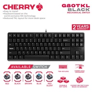Gaming Keyboard mechanical cherry mx wired usb 2.0 tkl 88 keys black g80-3000s 3000s nbl