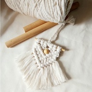 HIASAN DINDING Esternine Macrame Wall Hanging Mini | Macrame Wall Decoration | Macrame Room Decorati