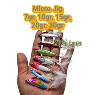 LURE MICRO JIG FISHING BAIT 7.10.15.20.30 GRAM JIG UL