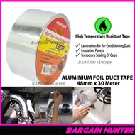 High Quality 30M Aluminium Foil Duct Tape Adhesive Aluminium Tape Aluminium Air Duct Tape 48MM X 30M