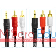 Audio Cable Jack AV RCA to Jack 3.5mm