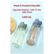 🔛cs mini shop🔛1500ML LARGE CAPACITY WATER BOTTLE BOTOL AIR 1500ML大容量水罐