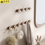 Hook Towel Hook German Row Hook Fitting Room Hook Walnut Wood Entryway Bathroom Key Mela No Drilling