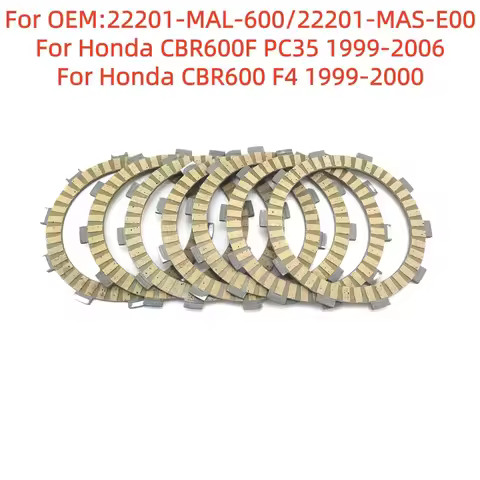 For Honda CBR600F PC35 1999-2006 CBR600 F4 1999 2000 Motorcycle Clutch Friction Plate CBR 600 600F 2