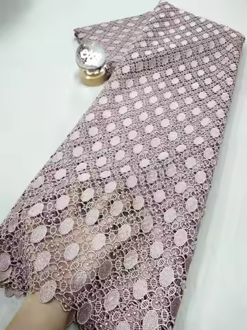 2026 High-Quality Nigerian Tulle Lace Fabric for Wedding Dress Embroidery Sequins Party Guipure Chif