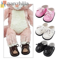NANZHIJIA 1 pair  Canvas Doll Shoes, Lace-up 8.5cm/9cm Doll Leather Shoes, Doll Accessories Kawaii C