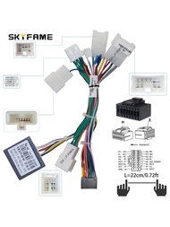 CJ7F อะแดปเตอร์สายไฟ 16 พิน SKYFAME กล่องถอดรหัส Canbus สายไฟวิทยุ Android สำหรับ Lexus RX RX300 Toy