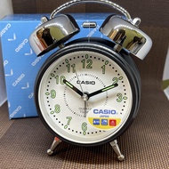 Casio Clock TQ-362-1B Twin Bell Alarm Black White Analog Snooze Retro Design Table Clock TQ-362-1 TQ-362