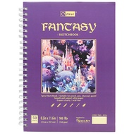 Sổ Lò Xo Vẽ Sketchbook Fantasy A4 - Gáy Dọc - 100 Trang 160gsm - Zen Art TMG-8236 - Màu Tím