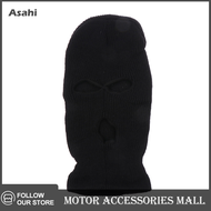 Asahi Motor ที่คลุมศีรษะเบาะรถยนต์ลายสโปปตลก1ชิ้นที่คลุมศีรษะ3รูผ้าปิดหน้าถักที่คลุมเบาะรถอุปกรณ์ตกแต่งที่นั่งสุดสร้างสรรค์