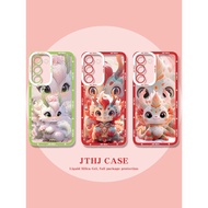 Phone Case Protective Case Baby Dragon Galaxy Samsung S24ultra Phone Case S23S22 Suitable for S21 New Year S20FE Spring Festival A73A72 Year of the Dragon A54A53 Cute A52A51A50 Cartoon A34 Transparent A33