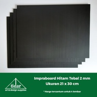 HITAM Impraboard Black 2 mm 21 x 30 CM -Infraboard -Corrugated Plastic Board