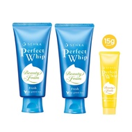 SENKA Perfect Whip Fresh 100g Twin Pack + Assorted Perfect Whip 15g