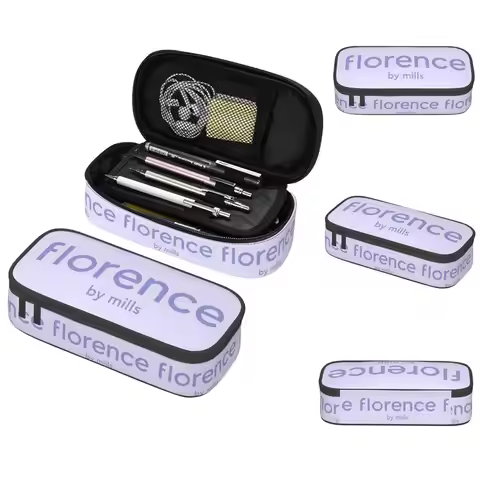 Florence By Mills Millie Bobby Brown Pencil Case for Studen Gifts Pen Box Pencil Bag Stationery Supp