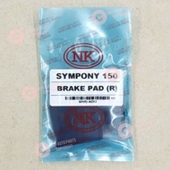 DISC BRAKE PAD (REAR) - SYM - SYMPHONY 150 / JET 14 125i/ 200i/ JET X 150 (NK)