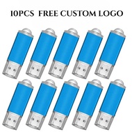 Eb 10Pcs/Lot 2 Custom Metal Pendrive Key USB Flash Drive 2.0 4Gb 8Gb 32Gb 64Gb Storage Device Memo
