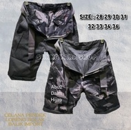 Celana Pendek Import BWC Loreng Army Bolak Balik