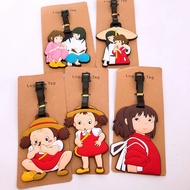 Anime Merchandise Spirited Away Luggage Tag Briquettes Coal Jiji Cat Boarding Pass Luggage Identific