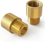 G 1/2" Male to US 1/2" NPT Female Thread Converter Adapter,BARROCK Premium Solid Brass Pipe Fitting,