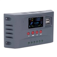 Solar Charge Controller with Light LCD MPPT Overcurrent Protection Solar Charge Controller 12V 24V