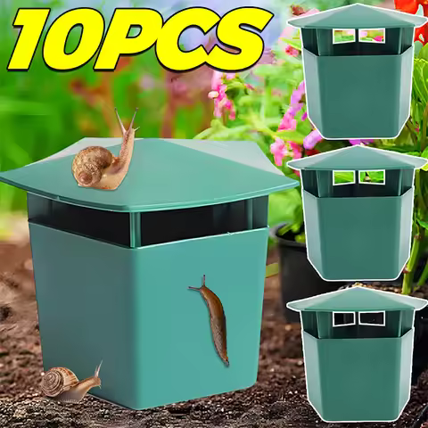 10/1PC Plastic Snail Trap Catcher Slug Cage Insect Trapper Snail Box Reusable Garden Tools Farm Vege