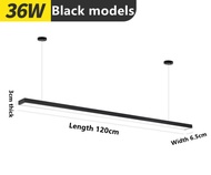 Modern Led Ceiling Light Office Light Simple Chandelier Ceiling Lamp Long Strip Studio Light Pendant