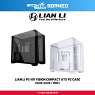 LIAN LI O11 Vision Compact ATX Pc Case - Black / White