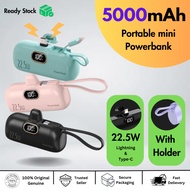 5000mAh Mini Powerbank 22.5W Fast Charging Capsule Powerbank Portable External Battery Wireless Power Banks 充电宝 快充电池