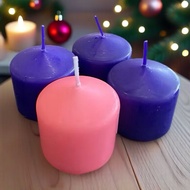 Advent Candle Set Of 4 (5x 5cm per candle)