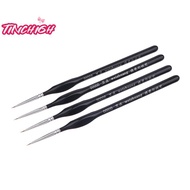[TinchighM] 5Pcs 00000 Precision Fine Tip Paint Brush Set For Acrylic Models Mini Miniature Detail N