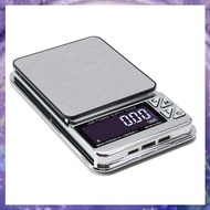 (Y W Z H)1 Pcs 1000GX0.01G Digital LCD Count Electronic Scale Stainless Pocket Kitchen Scales USB Ch