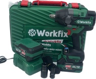 Máy Siết bulong Lực búa 650Nm-WerKfix -IW650N chân pin phổ thông lõi đồng 100%