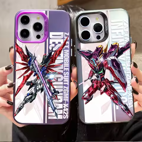 Gundam Anime Matching Couple Mecha Phone Case for Xiaomi POCO X7 X6 X5 X3 F6 F5 M6 Pro F8 F7 Ultra F
