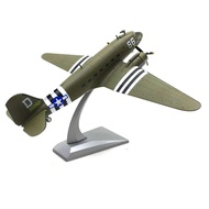 1:100 Scale Douglas C-47 Dc3 Transport Fighter Simulation Alloy Aircraft Model