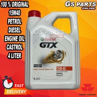 🚜100% ORIGINAL 15W40 ( PETROL & DIESEL ) CASTROL 4 LITER | GS PARTS