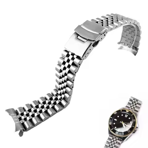 22mm Diving Steel Metal Strap For Casio Duro Mdv107-1A MDV106-1A Watch Wristband Bracelet Watchband 