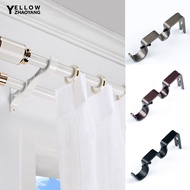 YZH-Universal Metal Window Curtain Rod Bracket Holder Drape Bar Fixed Hook Clamp