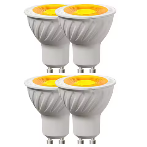 4x Orange Flame Lamp 5W GU10 LED Light Bulb 85-265V Mood Ambient Light Bulb Party Atmosphere Lights 