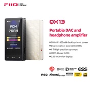 FiiO QX13 Portable DAC Amp ES9027PRO 8-Ch DAC 900mW×2, XMOS 16-Core 10-Band EQ Carbon Fiber Body Col