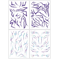 4PCS KPop Demon Hunters Temporary Tattoo Set Rumi& Jinu Patters | Bithday Panty HUNTR/Xi Saja Boys H