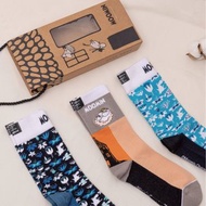 【Pinkoi x Moomin】限量 日系插畫風雙針筒羅紋襪 聖誕送禮2件組