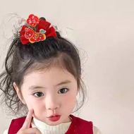 AIDA 2pc 3D Hair Clip Pin Tassel Spring Ancient Palace Wealth Performances Hairband Horse CNY New Ch