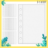 YOHII Card Protector Sleeves, 6-Ring  A7 Binder Pages, A7 Binders A7 Inner Page Card Binder